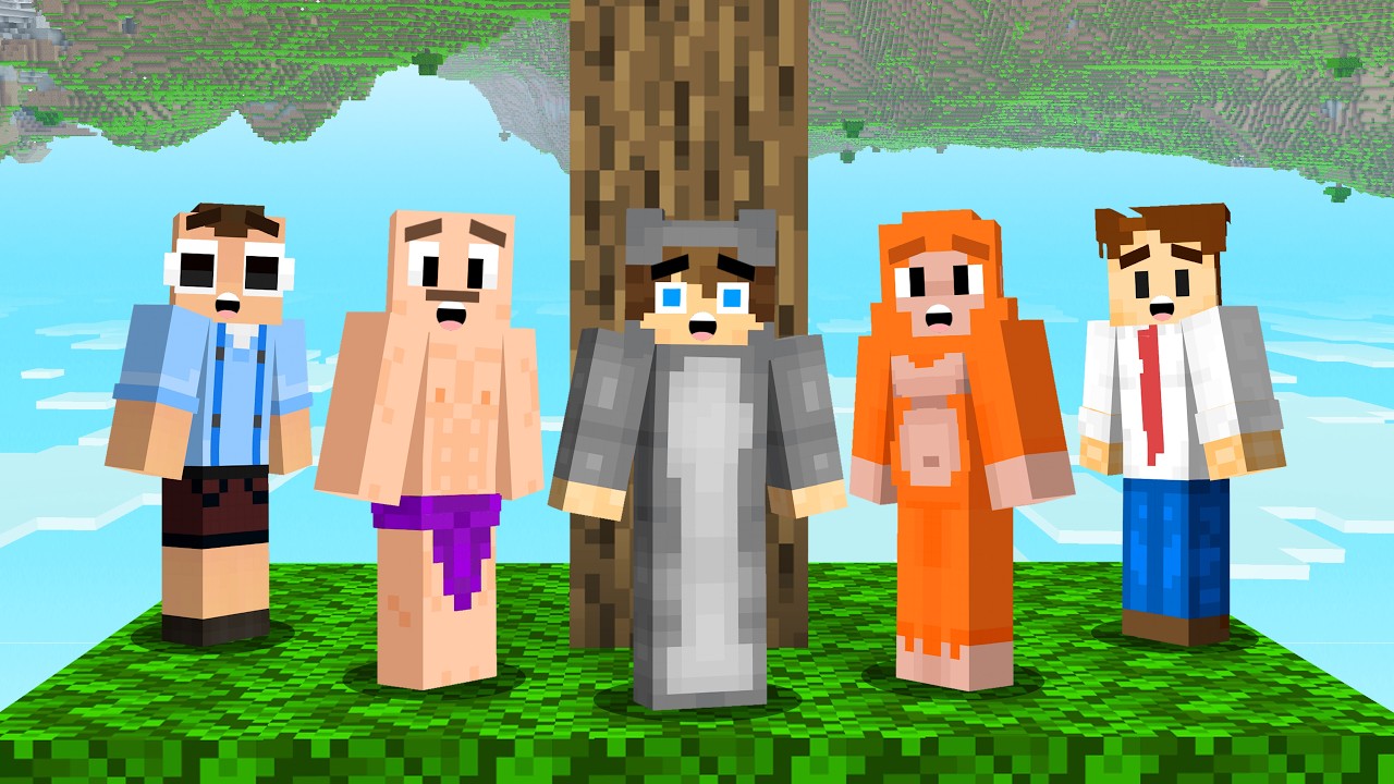 Can 5 Idiots Beat an Upsidedown Minecraft World?