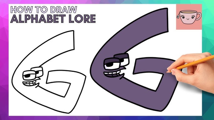 How To Draw Alphabet Lore - Lowercase Letter F  Cute Easy Step By Step  Drawing Tutorial 