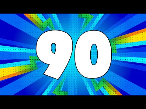 Blue Comic Book Countdown Timer [0:90]