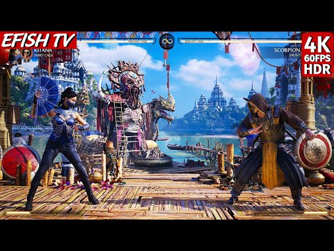 MK2 Movie Kitana vs MK2 Movie Scorpion (Hardest AI) - Mortal Kombat 1
