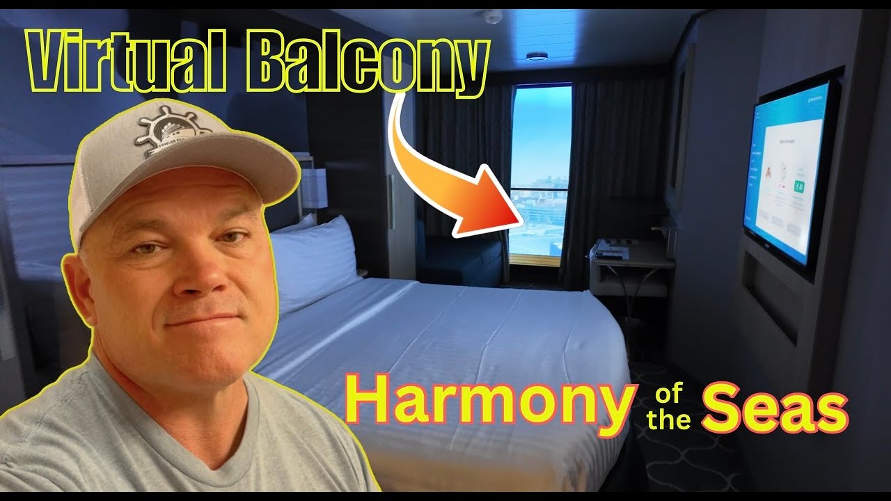 Harmony of the Seas | Virtual Balcony Cabin Tour & Review. Room 6549 | 4K | Royal Caribbean