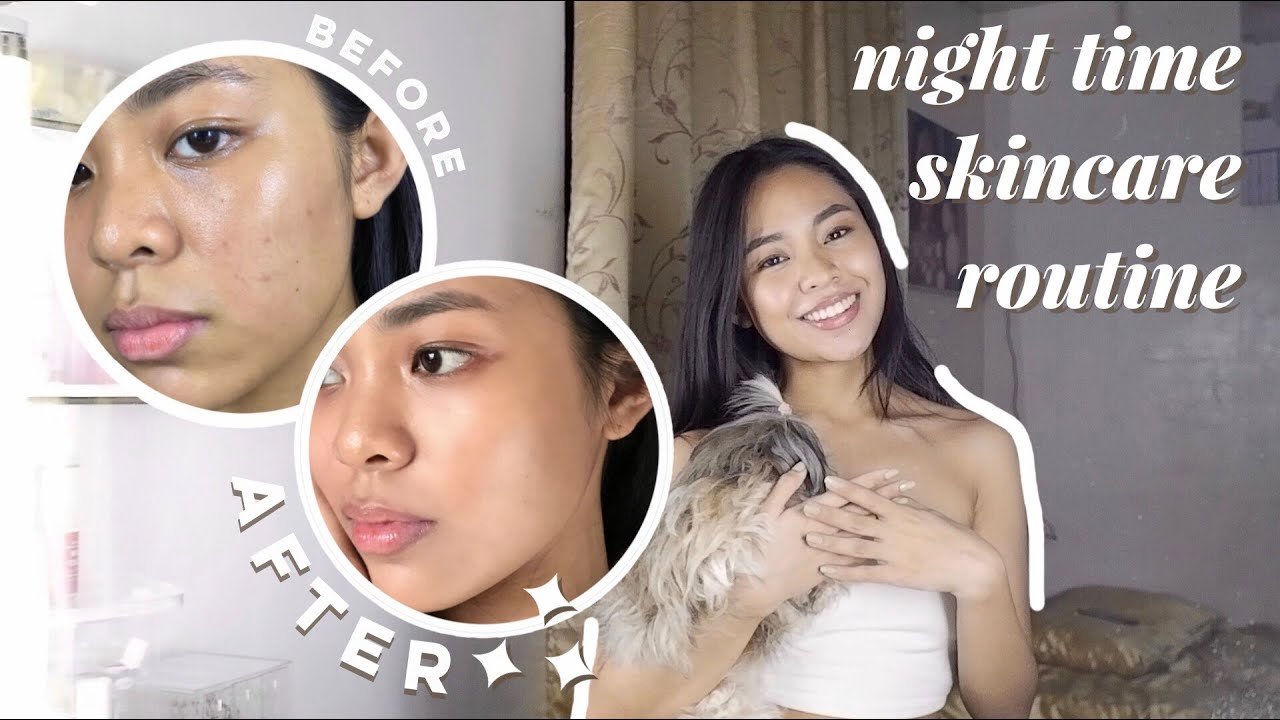 How I Cleared my Acne Scars/Dark Spots NIGHT TIME SKINCARE ROUTINE ...