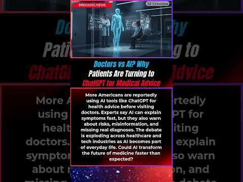 BREAKING : Doctors vs AI? Why Patients Are Turning to ChatGPT for Medical Advice