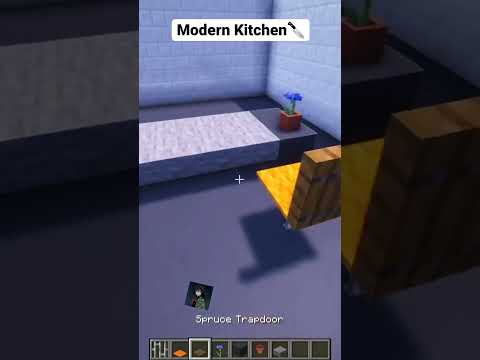 Minecraft Modern Kitchen🔪 #shorts