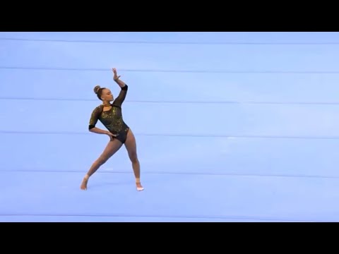 Rebeca Andrade (BRA) 14.666 FX TF Worlds 2023 Antwerp