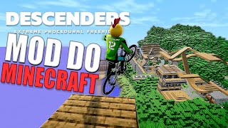 Minecraft com Bicicletas é diferente mas é Descenders