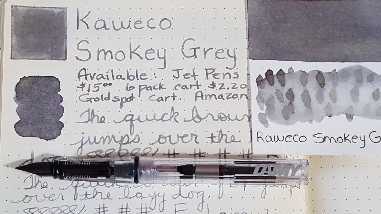 Kaweco - Smokey Grey - Ink Profile 