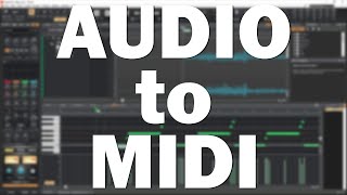 Converting Audio to MIDI for FREE in Cakewalk by BandLab