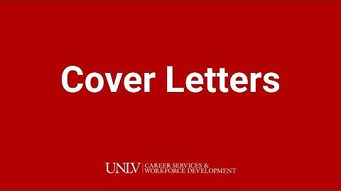 Mastering Cover Letters | UNLV Career Services and Workforce Development