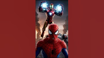 Spider Man, Iron Man & Hulk vs Giant Robot 🤖🔥 Epic Superhero Battle!#SpiderMan #IronMan #Hulk