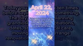 ♈Important tips for April 22, 2024 for all zodiac signs ♌General & Daily Horoscope ♎ #astrology