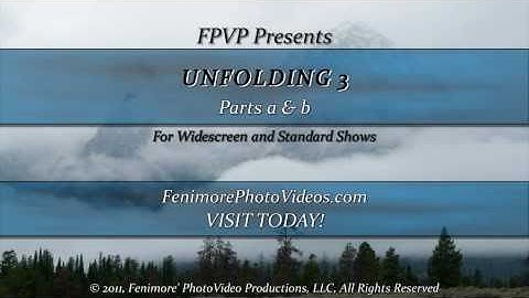FPVP Transitions: UnFold3; ProShow Producer 4.5+