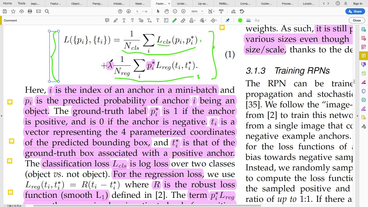 Faster RCNN Loss function YouTube