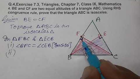 Q.4,Exercise 7.3, Triangles, Chapter 7, Class IX, Mathematics
