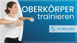 20 Minuten Oberkörper trainieren ➡ Stärke Rücken, Bauch, Schultern, Arme & Brust