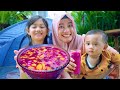 BUKA PUASA DI TENDA ⛺ BIKIN ES BUAH BERSAMA BAYI AZAM | Salsa and Family