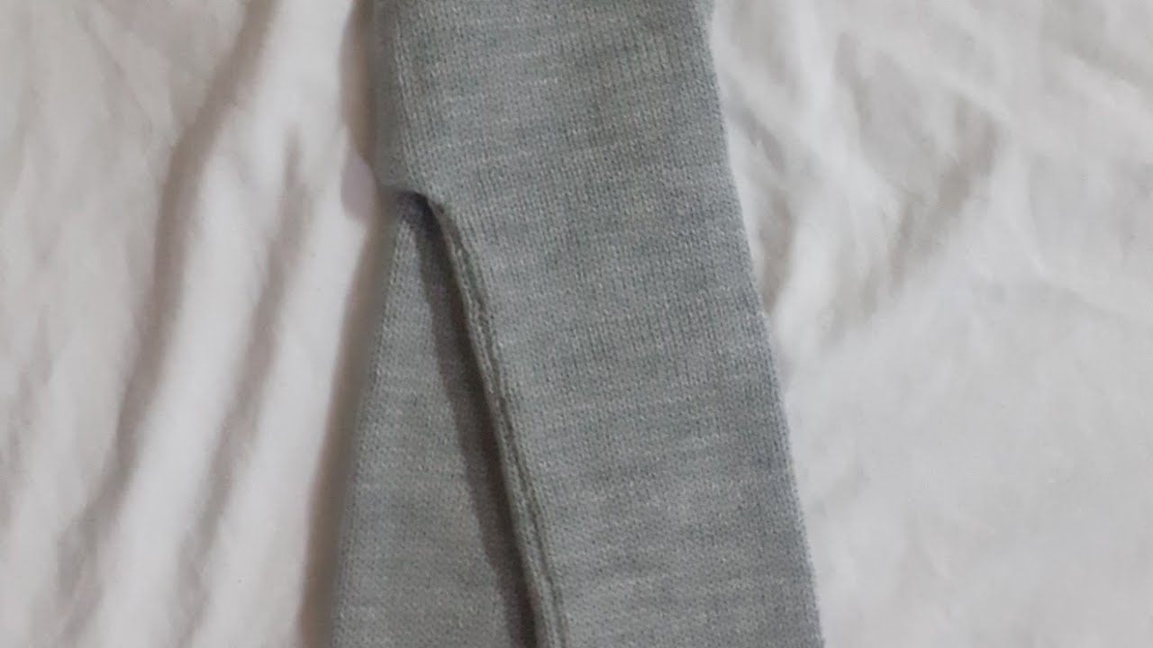 بنطلون تريكو لعمر سنتين على مكنة تريكو باساب        knitting pants an knitting machine