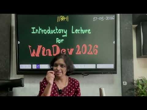 "Windows Development" Batch of 2026 (WinDev-2026) : Introductory Session