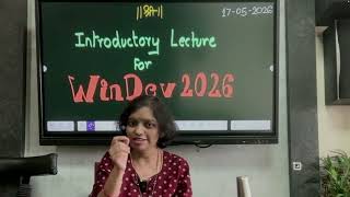 "Windows Development" Batch of 2026 (WinDev-2026) : Introductory Session