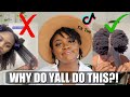 REACTING TO 4C HAIR TIK TOK VIDEOS PART 2! Why Are Yall Like This?!