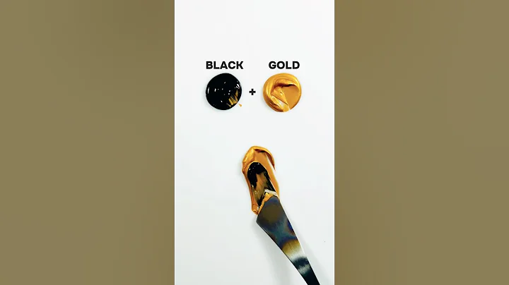 Gold and Black Paint Mixing!💛🖤  #colors #artvideo #paintmixing #satisfying #shorts #art #asmr #music