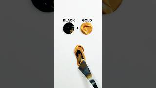 Gold and Black Paint Mixing!💛🖤  #colors #artvideo #paintmixing #satisfying #shorts #art #asmr #music