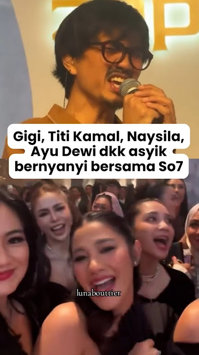 Saat Nagita Slavina dan banyak artis enjoy bernyanyi bersama Sheila on 7