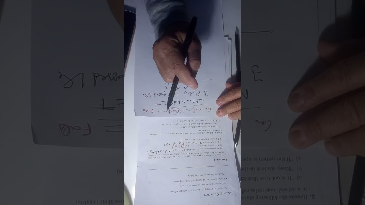 Logique Mathématique 1 MI sem 2 serie TD 0 partie 1