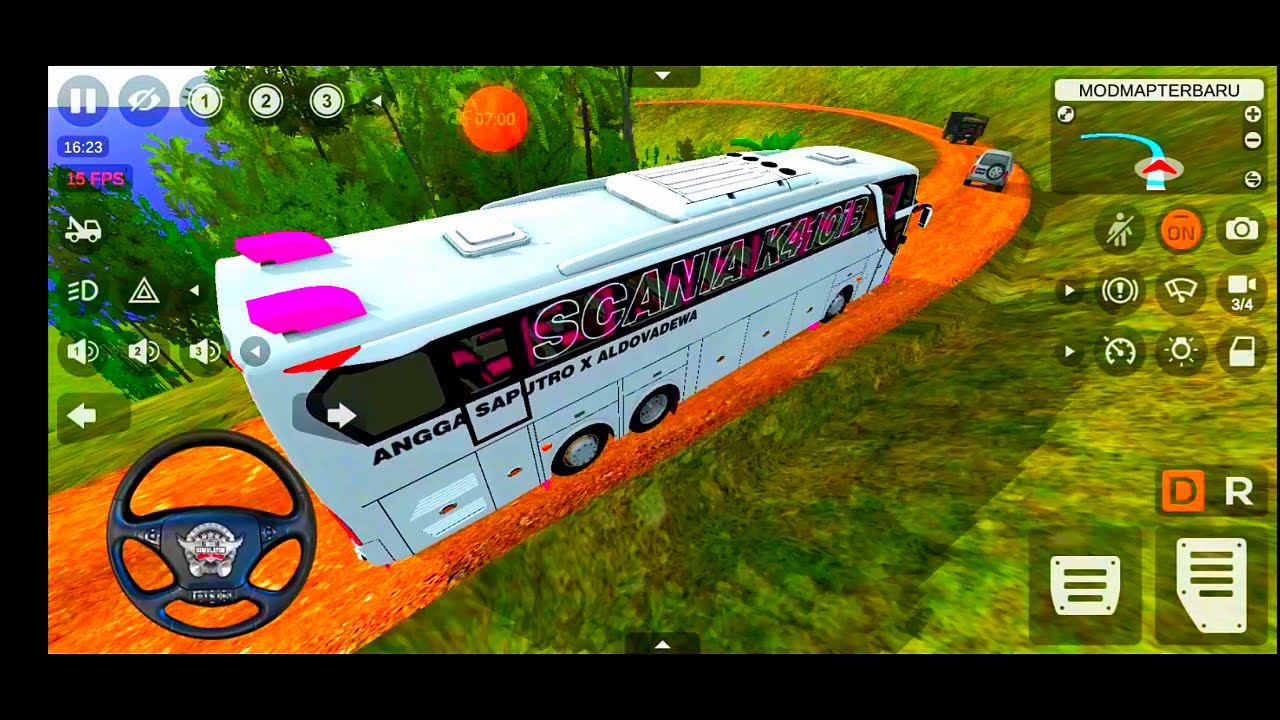 Hairpin Bend Driving Game| Bus Simulator Indonesia| Android Gameplay| Mobile Game| Gaming