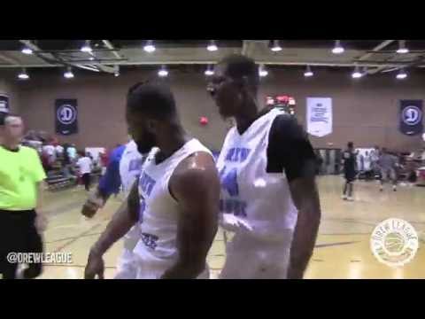 2016 Drew League - Shannin Sharpe Throws Down a MONSTER Dunk