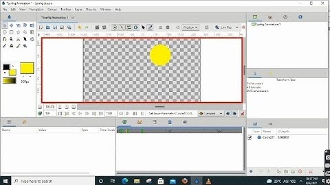 Std 11th Computer : Synfig studio - Rotate the object using key frames