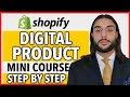 FREE Digital Product Shopify Course | COMPLETE A Z BLUEPRINT