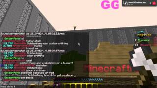 Goldenfeng hacking on death tag (Mineplex)