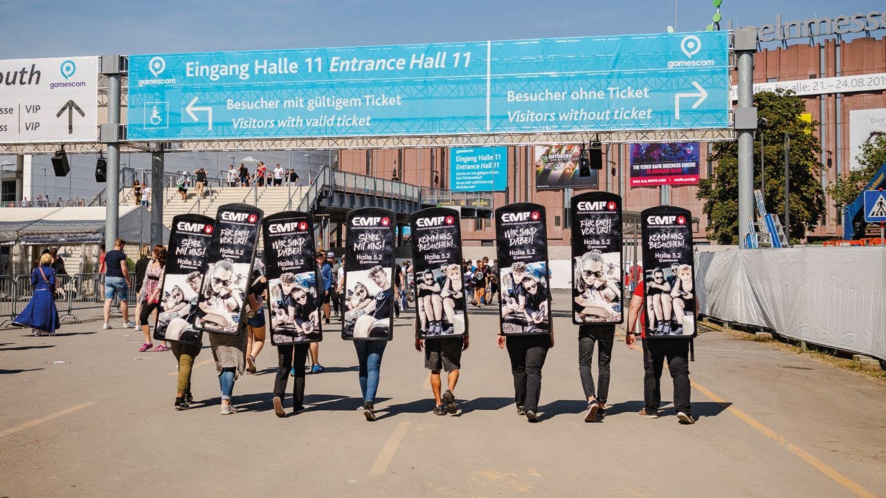 Messe Marketing Ideen: Werbung im Messeumfeld der Gamescom
