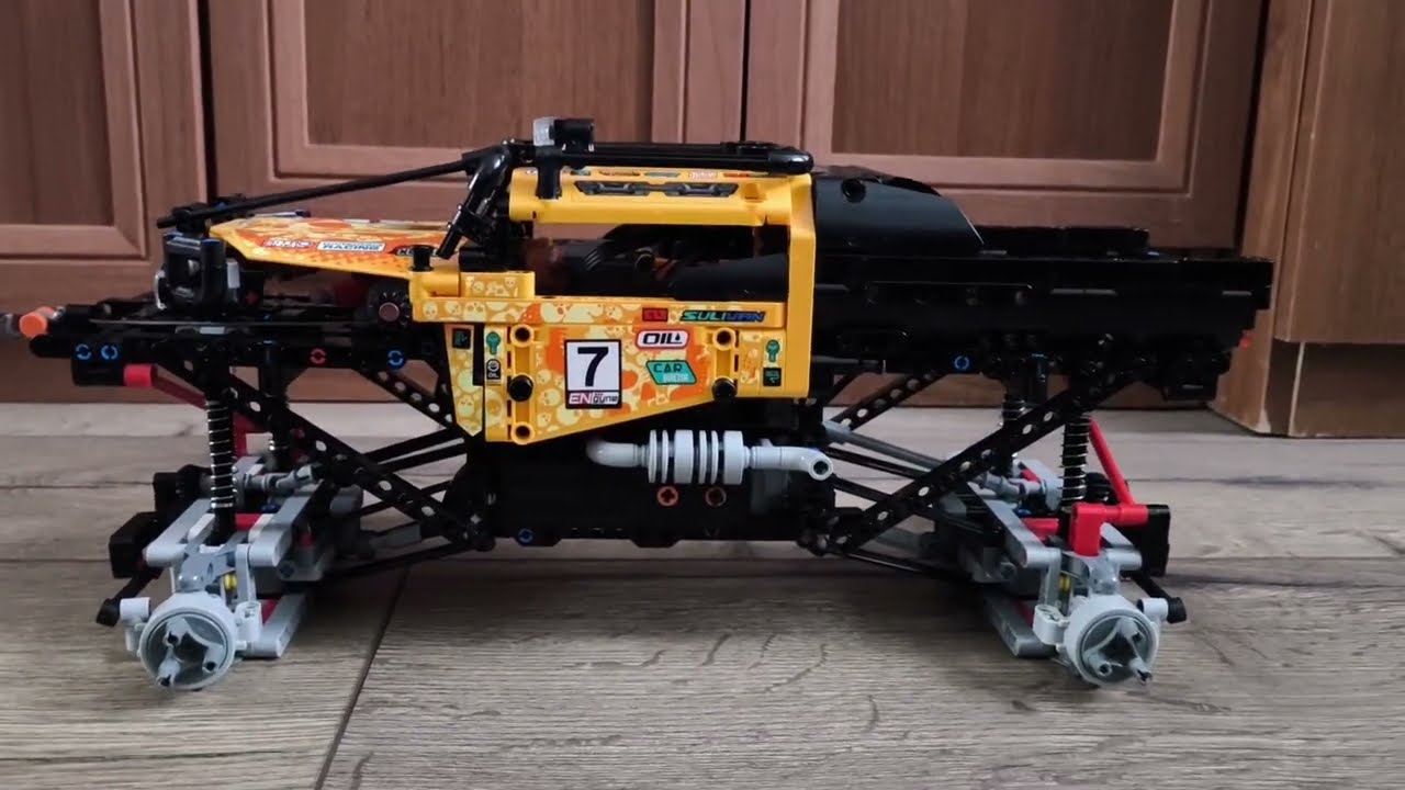 КРАУЛЕР С ЗАВИСИМОЙ ПОДВЕСКОЙ И ДВУМЯ БАГГИ МОТОРАМИ ИЗ ЛЕГО ТЕХНИК ЧАСТЬ 2