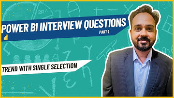 Power BI Interview Questions- How to display a trend with single value selection| Disconnected Table