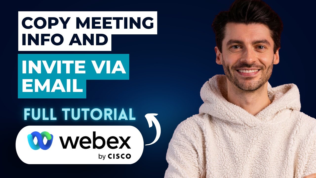 Как скопировать информацию о встрече и отправить приглашение по электронной почте в Cisco WebEx [...