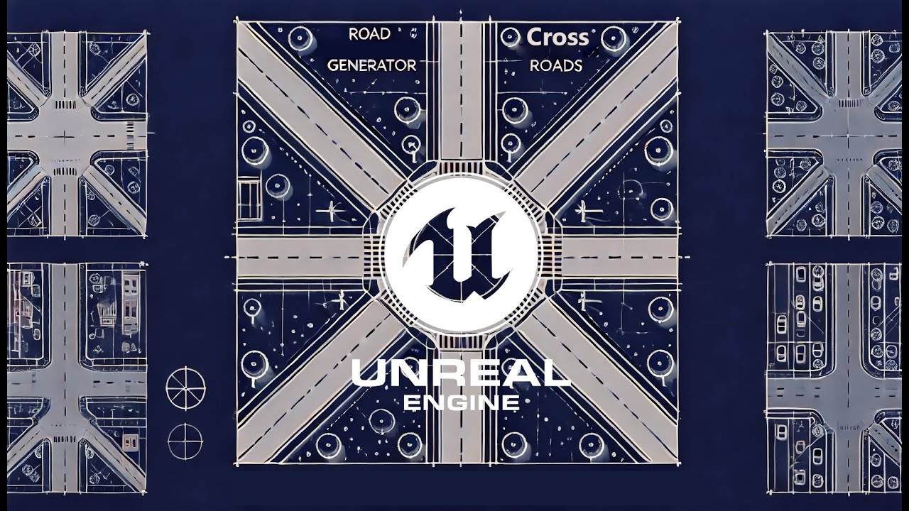 Crossroads and roads generator Geometry Script - YouTube