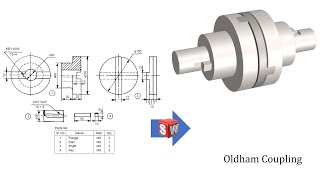 Celebrity Oldham Coupling Parts and Assembly using SOLIDWORKS | SOLIDWORKS Tutorial for beginners Net Worth