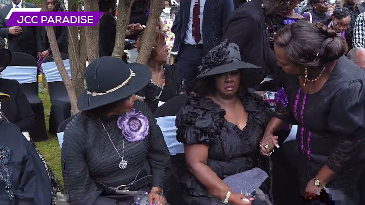THE BURIAL OF BISHOP ALLAN KIUNA AT JCC PARADISE