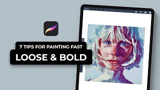 7 Tips For Painting Fast, Loose, & Bold In Procreate (#Shorts)