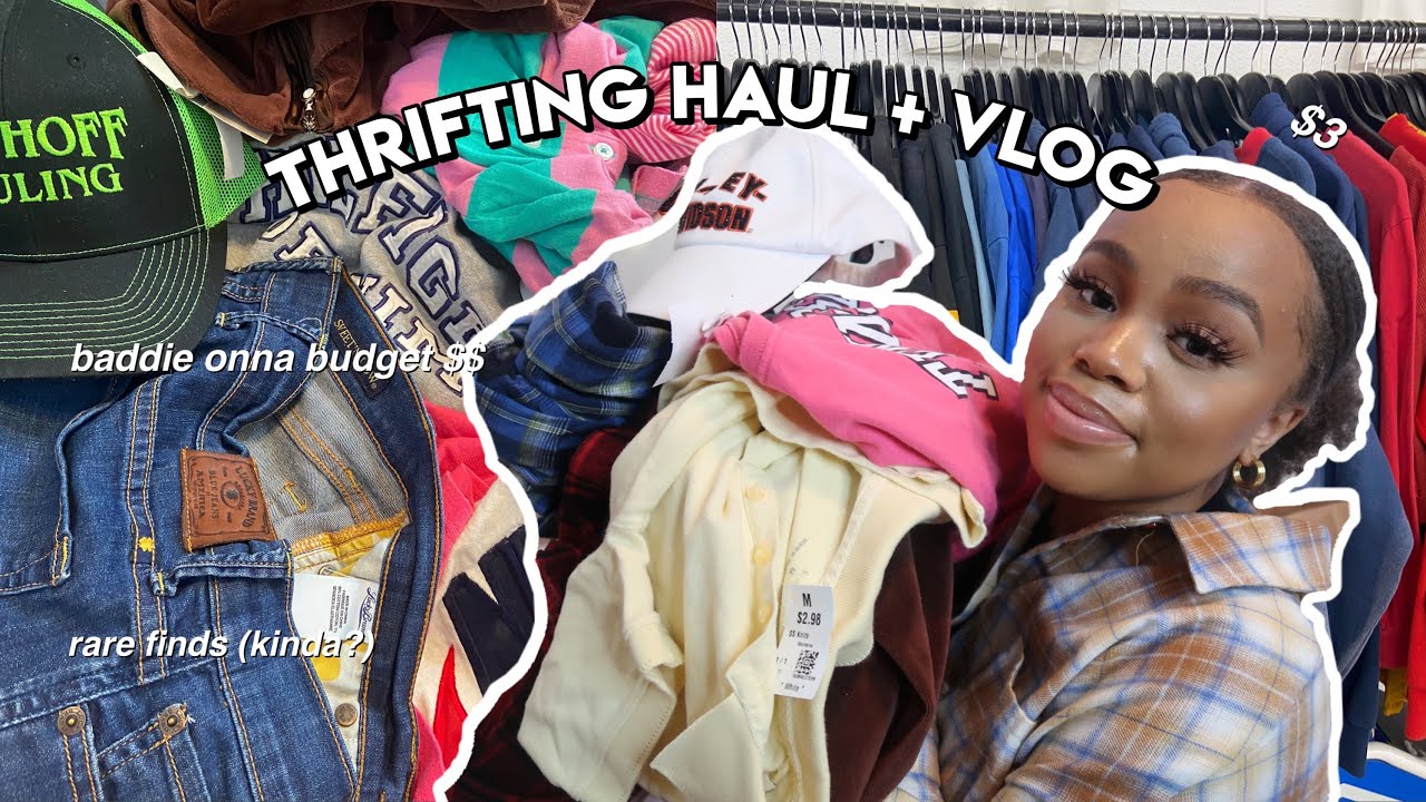 come thrift with me + a FIRE try on haul | seasonsofshai