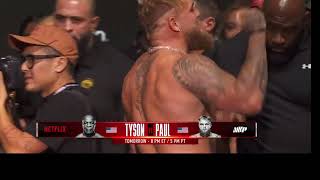 Mike Tyson SLAPS Jake Paul at Weigh In! Full Footage & before and after!