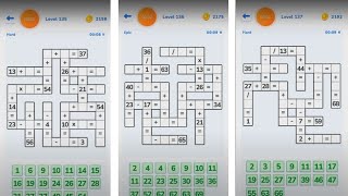 Math Crossword Number puzzle - Expert - Level 135 - Level 136 - Level 137 screenshot 5