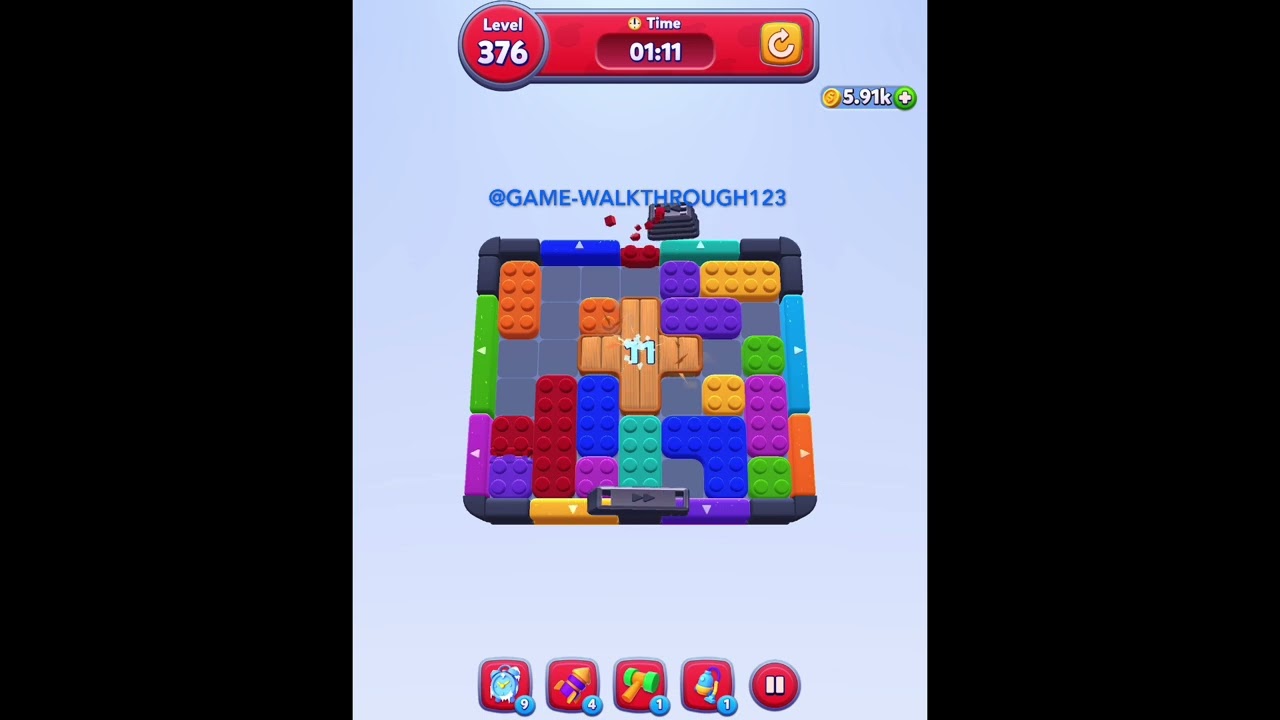 Color Block Jam Level 376 Walkthrough