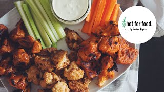 Buffalo Cauliflower Wings + 2 More Flavors! // Cauliflower Wings 3 Ways (Vegan) | hot for food