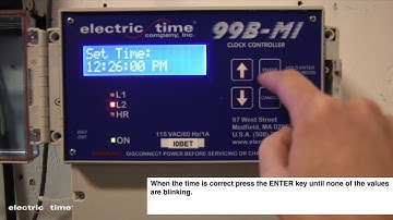 99B Clock Controller Correction settime