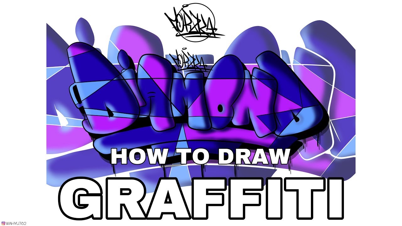 Draw Graffiti - Throw Up style in Medibang Paint (DigitalGraffiti#06)