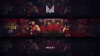 [FREE!!] Fortnite Banner Template #3   Speedart | Photoshop