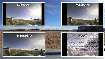 Eachine EV800DM Distance Test vs fatshark, headplay & RD200